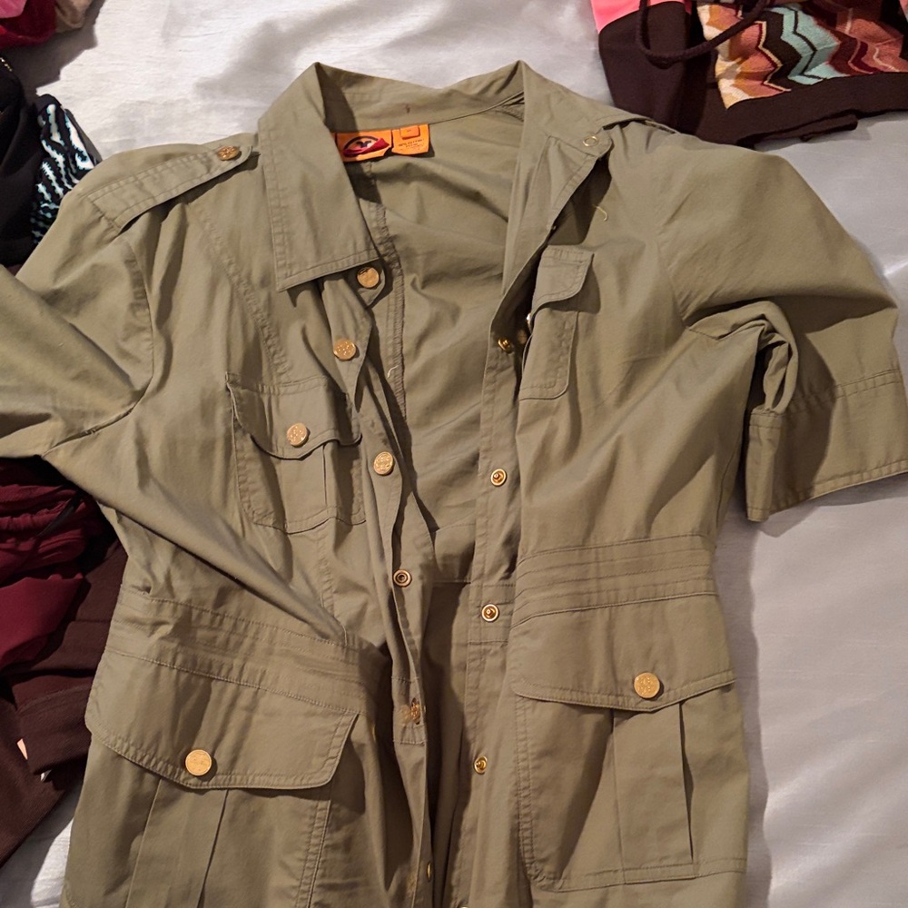 Tory Burch Khaki Utility Jacket